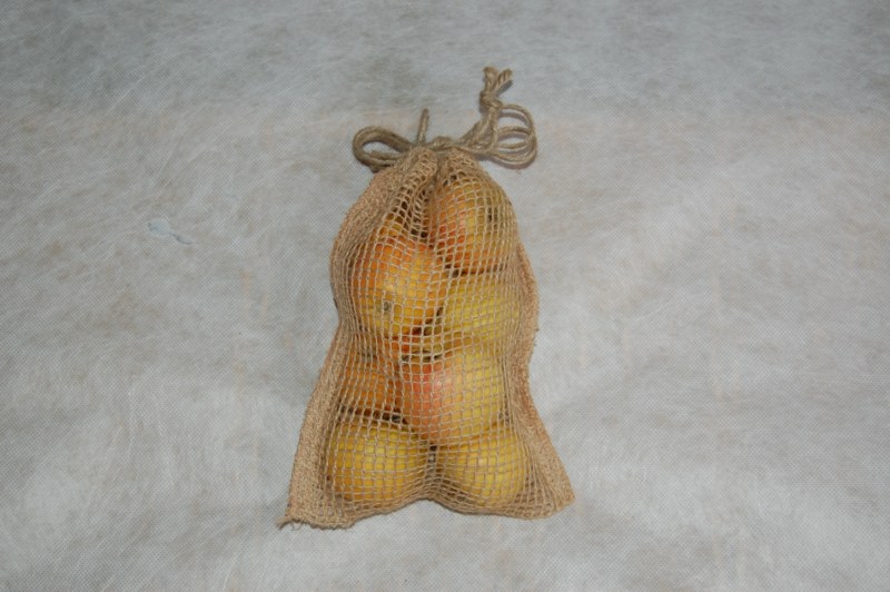 Jute gaas zak uiteraard zonder zelfpluk appels